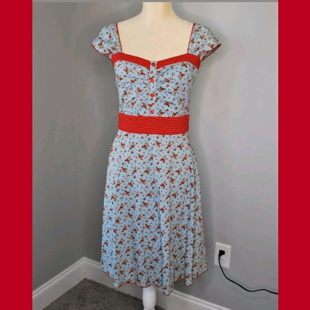 Pinup Rockabilly Vintage type dress Size Small
